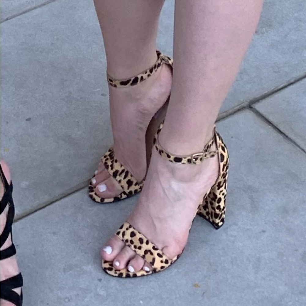 Steve Madden Carrson Heel - Cowhair Animal Cheetah Leopard Print